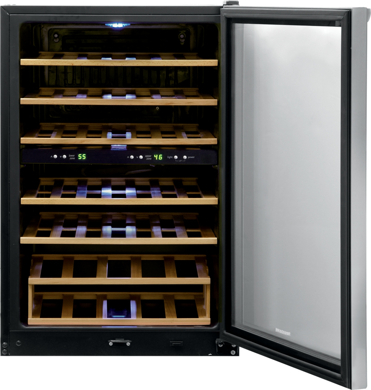 FRIGIDAIRE FFWC3822QS 38 Bottle Two-Zone Wine Cooler