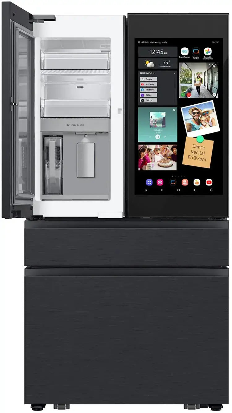 SAMSUNG RF90F23AECEAA 23 cu. ft. Counter Depth 4-Door French Door Refrigerator with AI Family Hub™