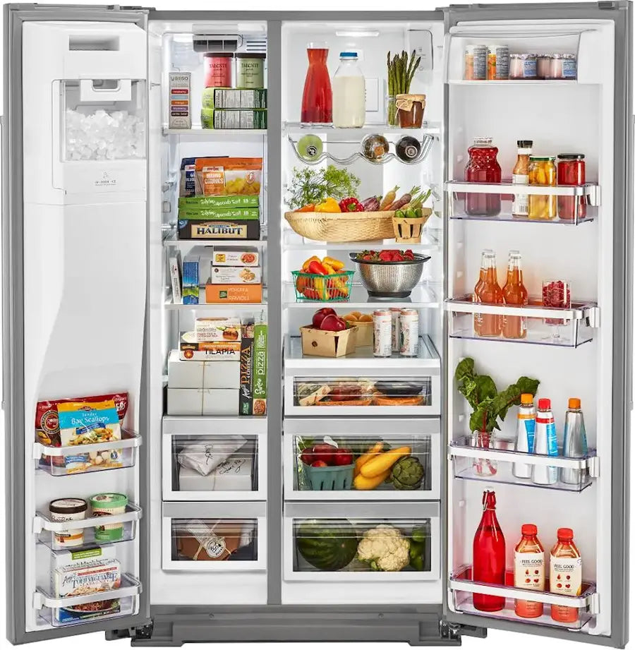 KITCHENAID KRSF705HPS Side-by-Side Refrigerator with Exterior Ice and Water