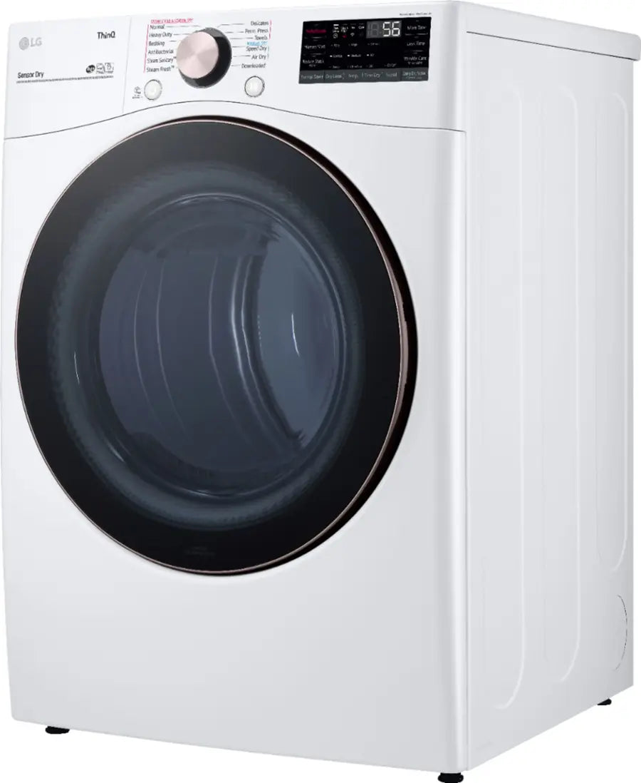 LG 7.4 cu. ft. Large Capacity Front Load Electric Dryer - White
