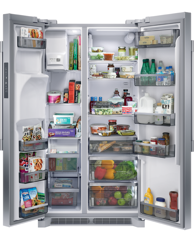 FRIGIDAIRE PRSC2222AF Professional 22.3 Cu. Ft. 36&quot; Counter Depth Side by Side Refrigerator