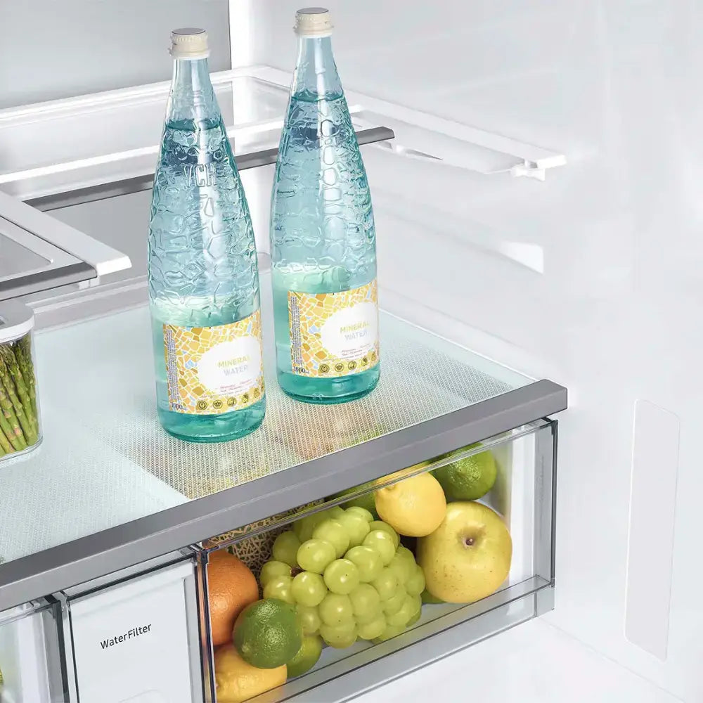 SAMSUNG RF90F23AECEAA 23 cu. ft. Counter Depth 4-Door French Door Refrigerator with AI Family Hub™