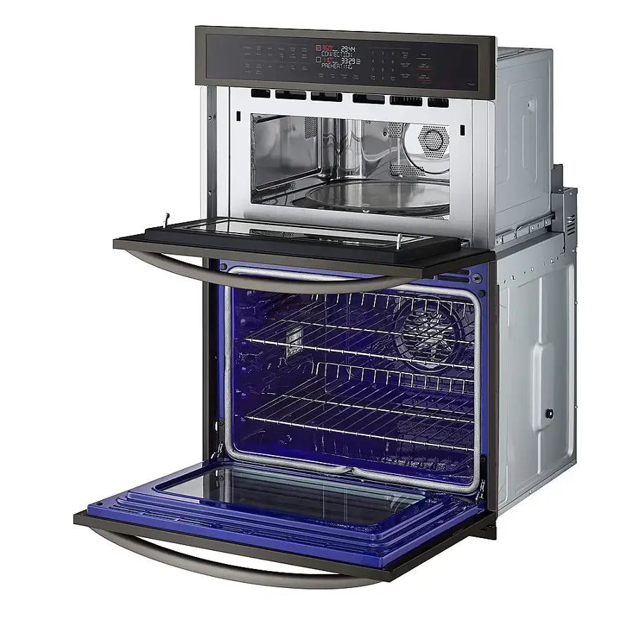 LG Smart Combination Wall Oven with Convection and Air Fry - Black Stainless