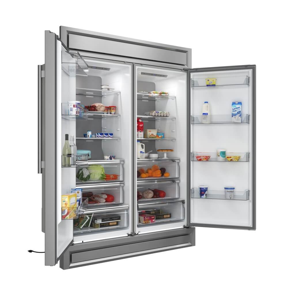 FORNO Maderno 60″ 2-PieceRefrigerator/Freezer Built-In with Decorative Grill Trim