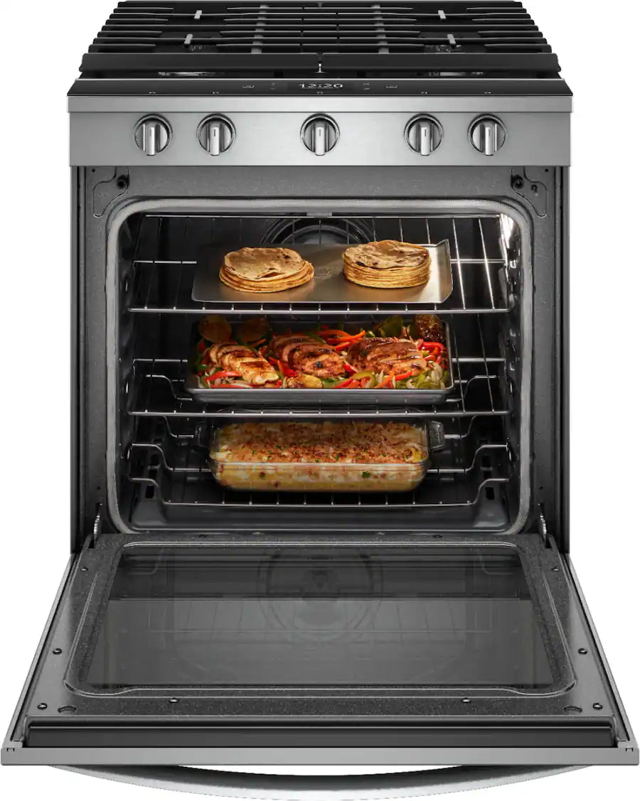 WHIRLPOOL WEG750H0HZ 5.8 cu. ft. Smart Slide-in Gas Range with Air Fry