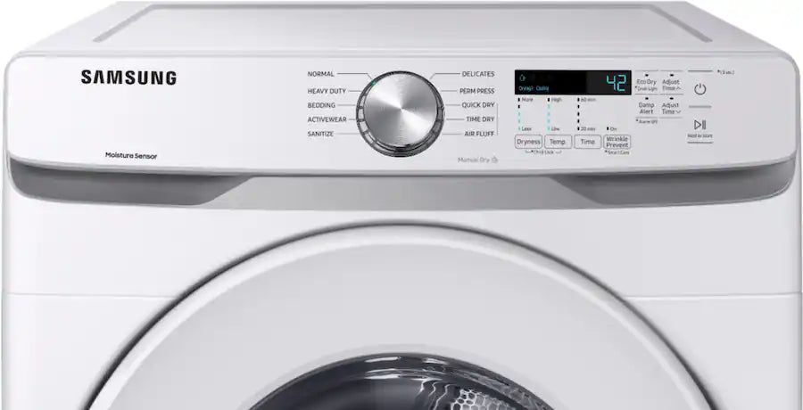 SAMSUNG DVE45T6000W/A3 Front Load Electric Dryer