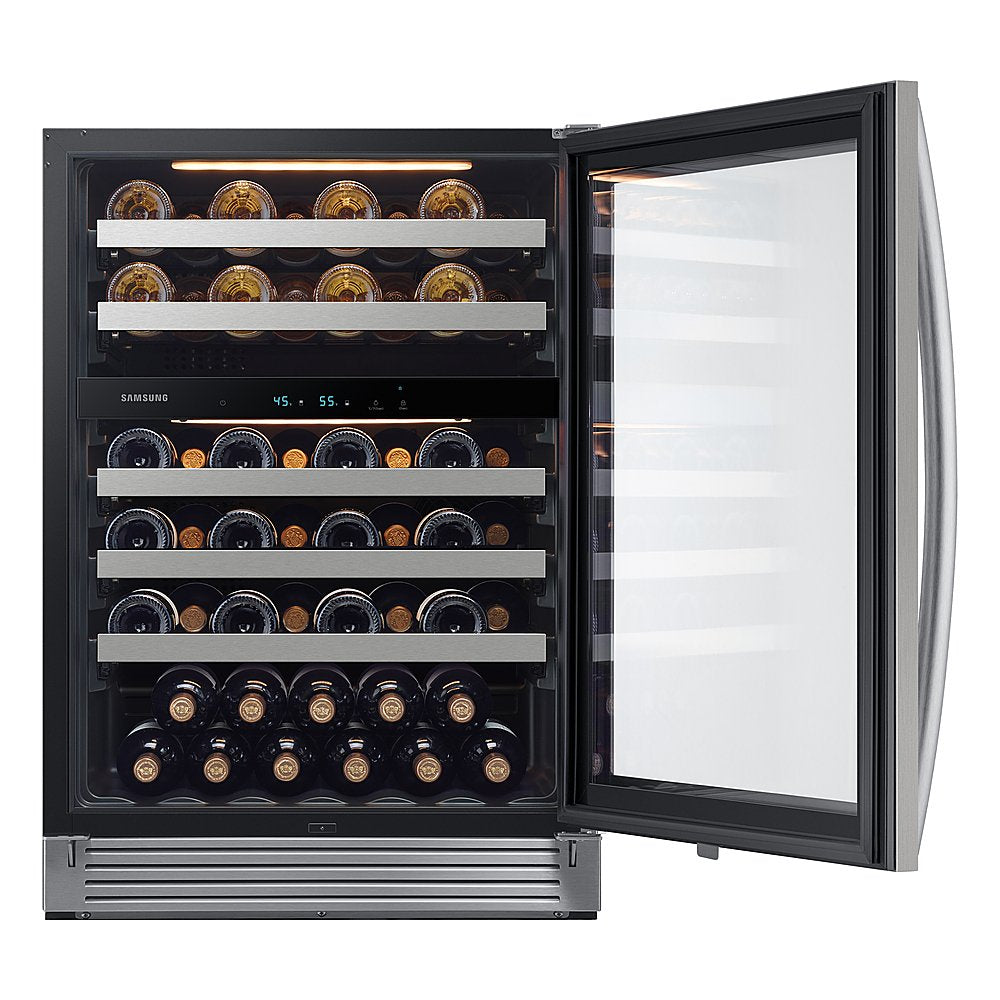 SAMSUNG RW51TS338SR/AA 51-Bottle Capacity Wine Cooler in Stainless Steel