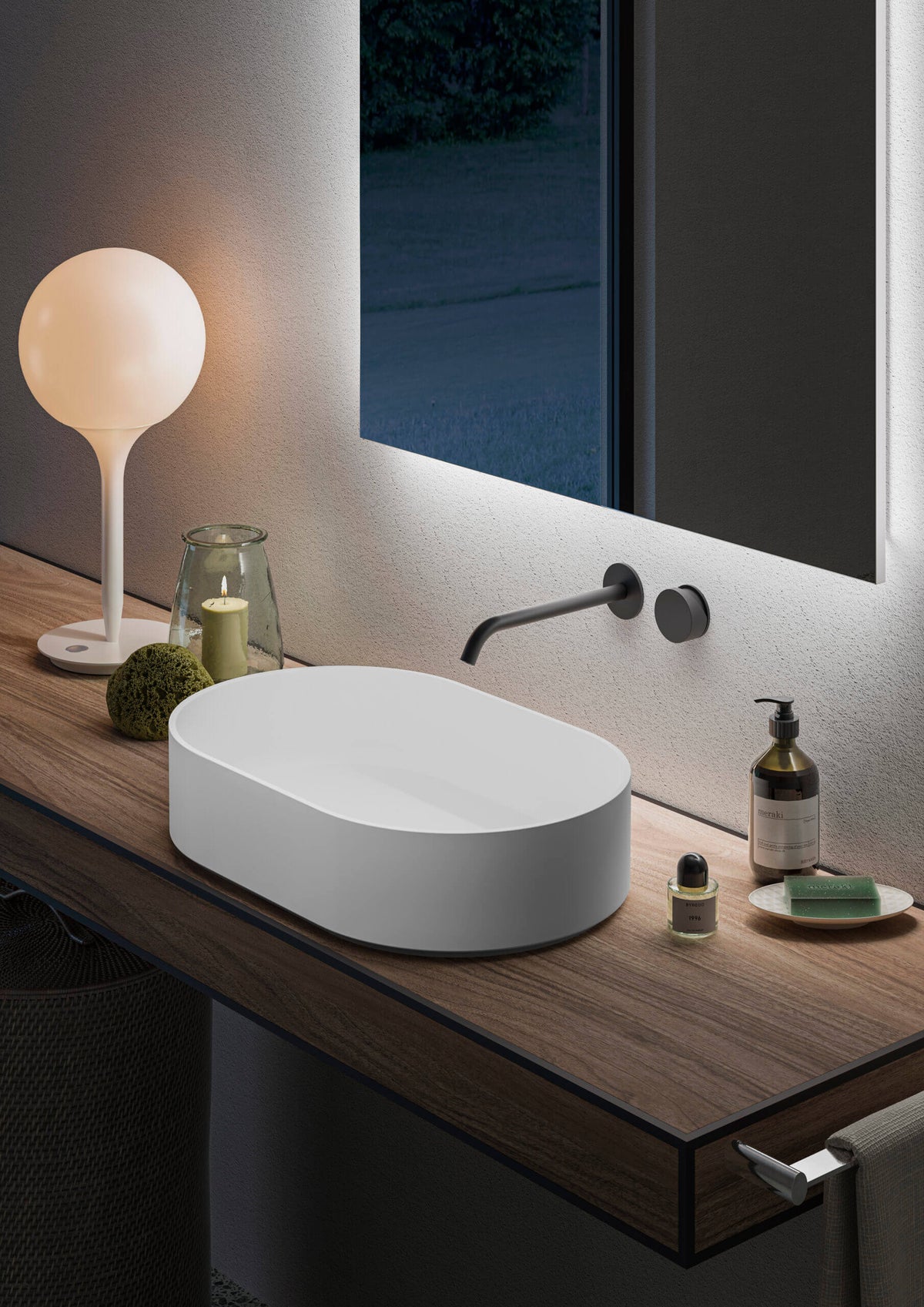 RUVATI RVB2550WH Matte White epiStone Modern Bathroom Vessel Sink