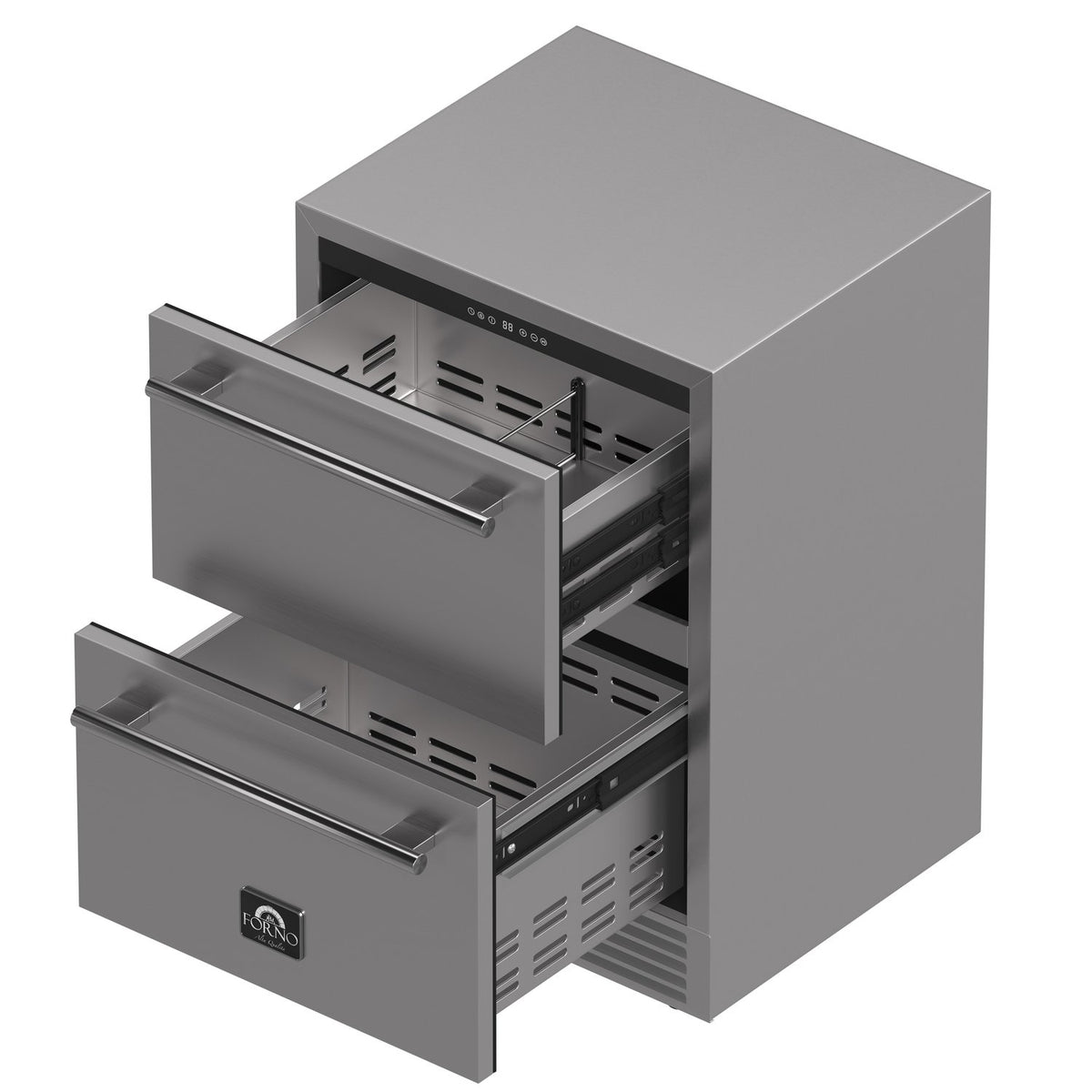 FORNO FDROD1611-24S Como 24-Inch Indoor Outdoor Drawer Refrigerator