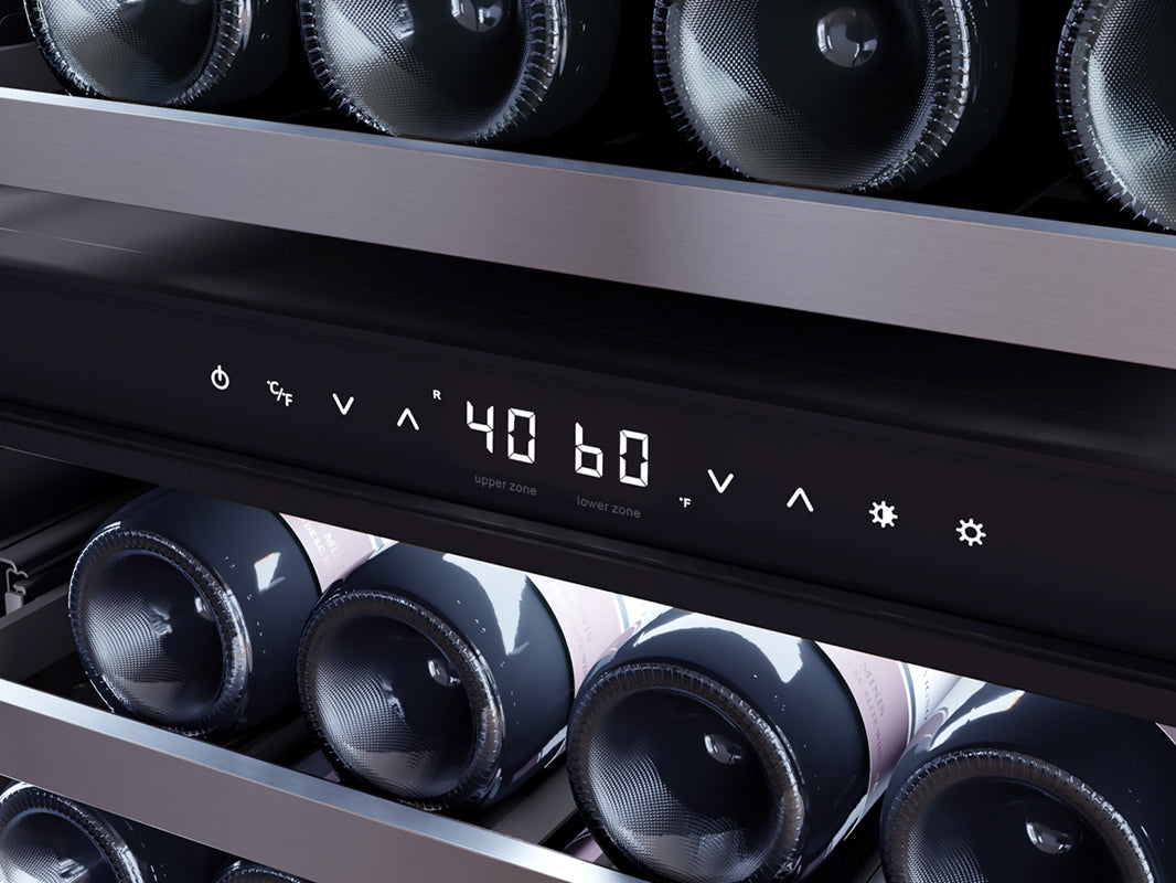ZEPHYR PRW24F02CG 24&quot; Full Size Dual Zone Wine Cooler