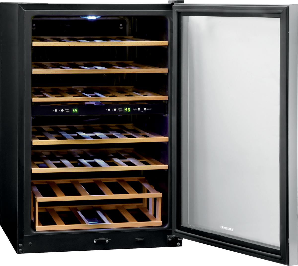 FRIGIDAIRE FFWC3822QS 38 Bottle Two-Zone Wine Cooler