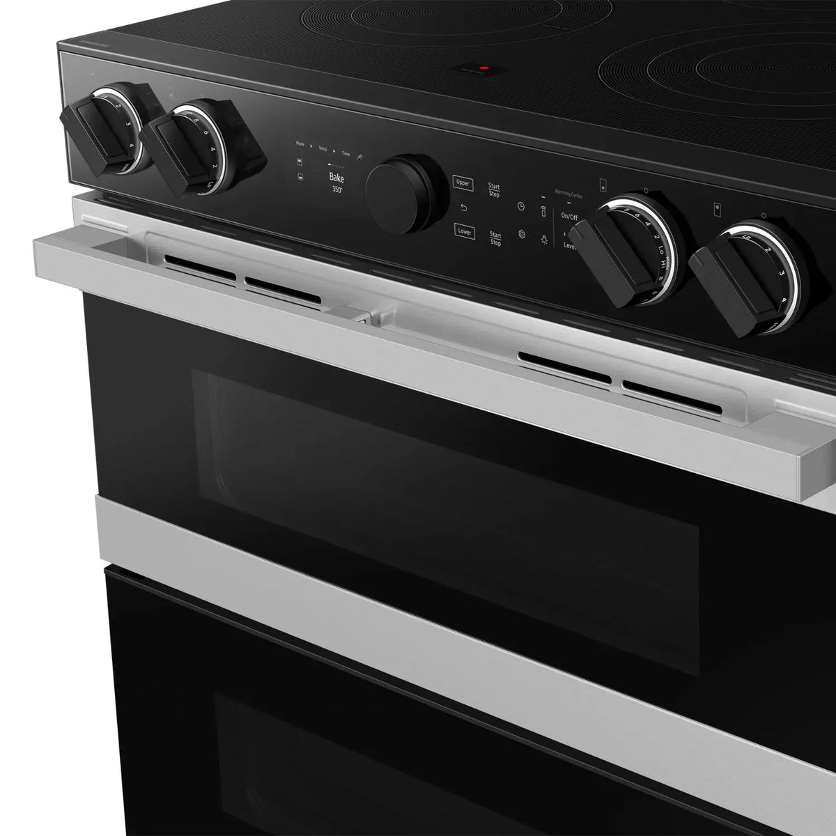 SAMSUNG NSE6DG8550SRAA Bespoke Slide-In Electric Range with Flex Duo™  in Stainless Steel