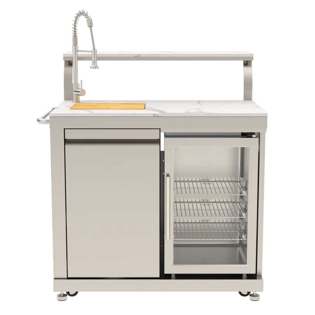 BROIL CHEF Yosemite 8 Burner Classic S/S Pizza Oven Modular Suite