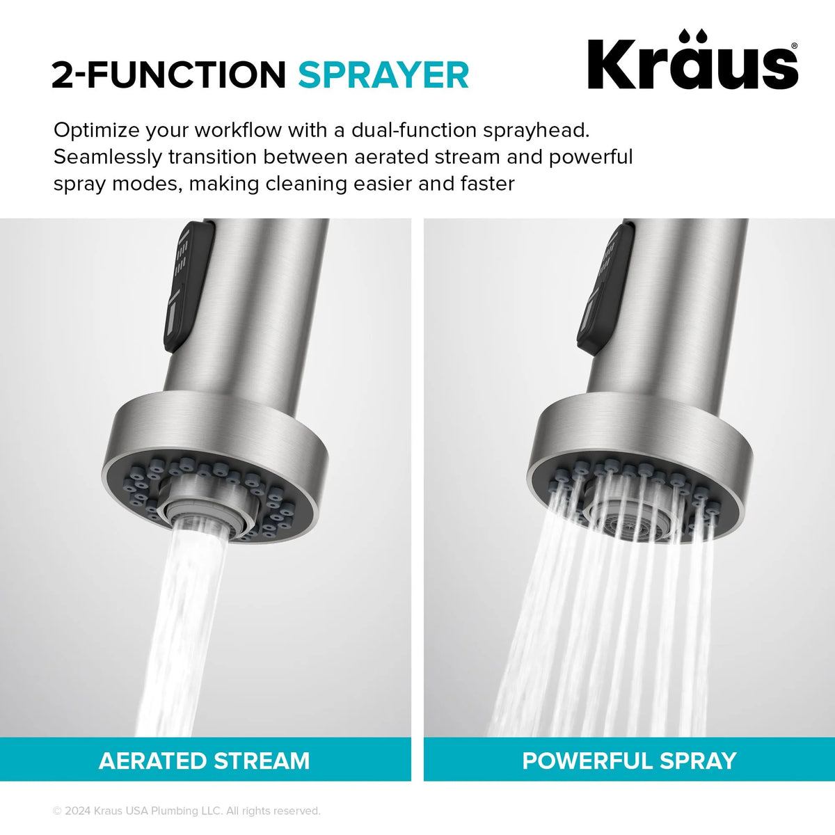 KRAUS KPF-1610SFACBMB favourite Bolden Commercial Style Single Handle Pull Down Kitchen Faucet