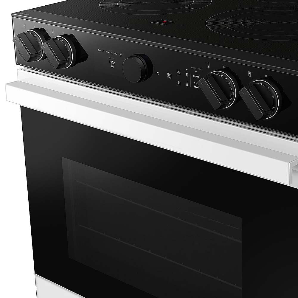 SAMSUNG NSE6DB870012AA Bespoke 6.3 cu. ft. Smart Slide-In Electric Range with Smart Oven Camera &amp; Illuminated Precision Knobs