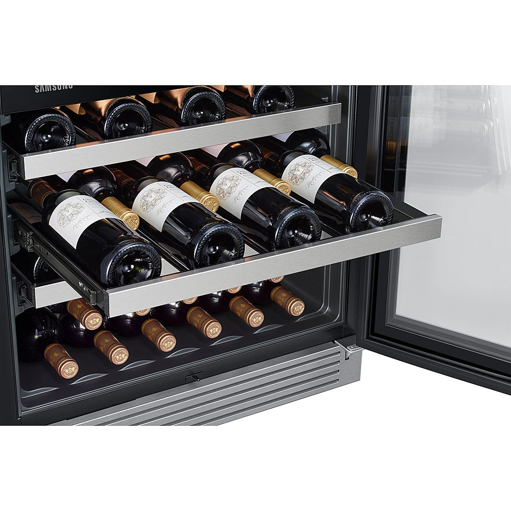 SAMSUNG RW51TS338SR/AA 51-Bottle Capacity Wine Cooler in Stainless Steel