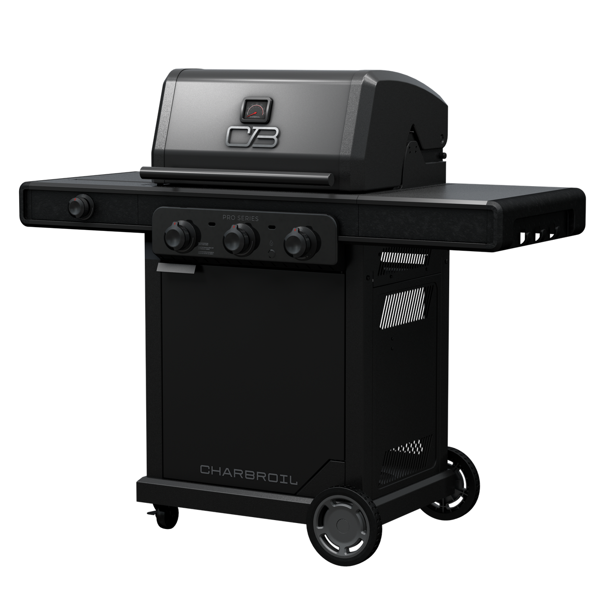 Char-Broil 463366724 Pro 3-Burner Gas Grill with Side Burner