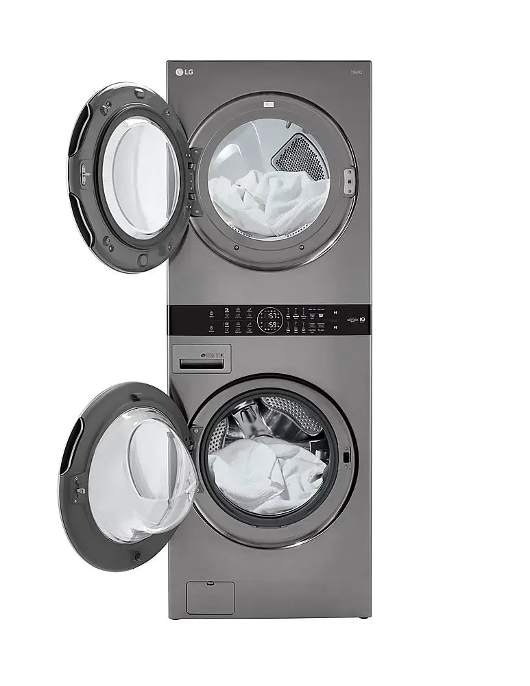 LG Front Load LG WashTower™ with Center Control™ 4.5 cu. ft. Washer and 7.4 cu. ft. Electric Dryer