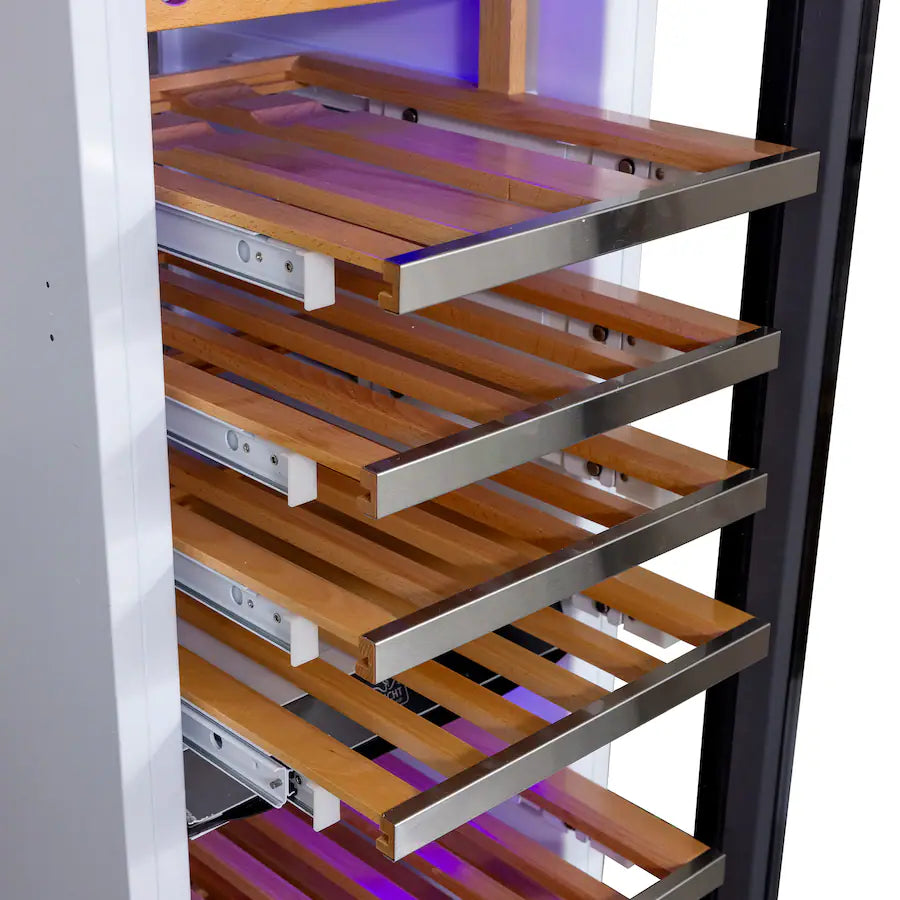 KUCHT K180W 18-in Built-in Panel Ready Three Zones Wine Cooler - Custom Panel Ready