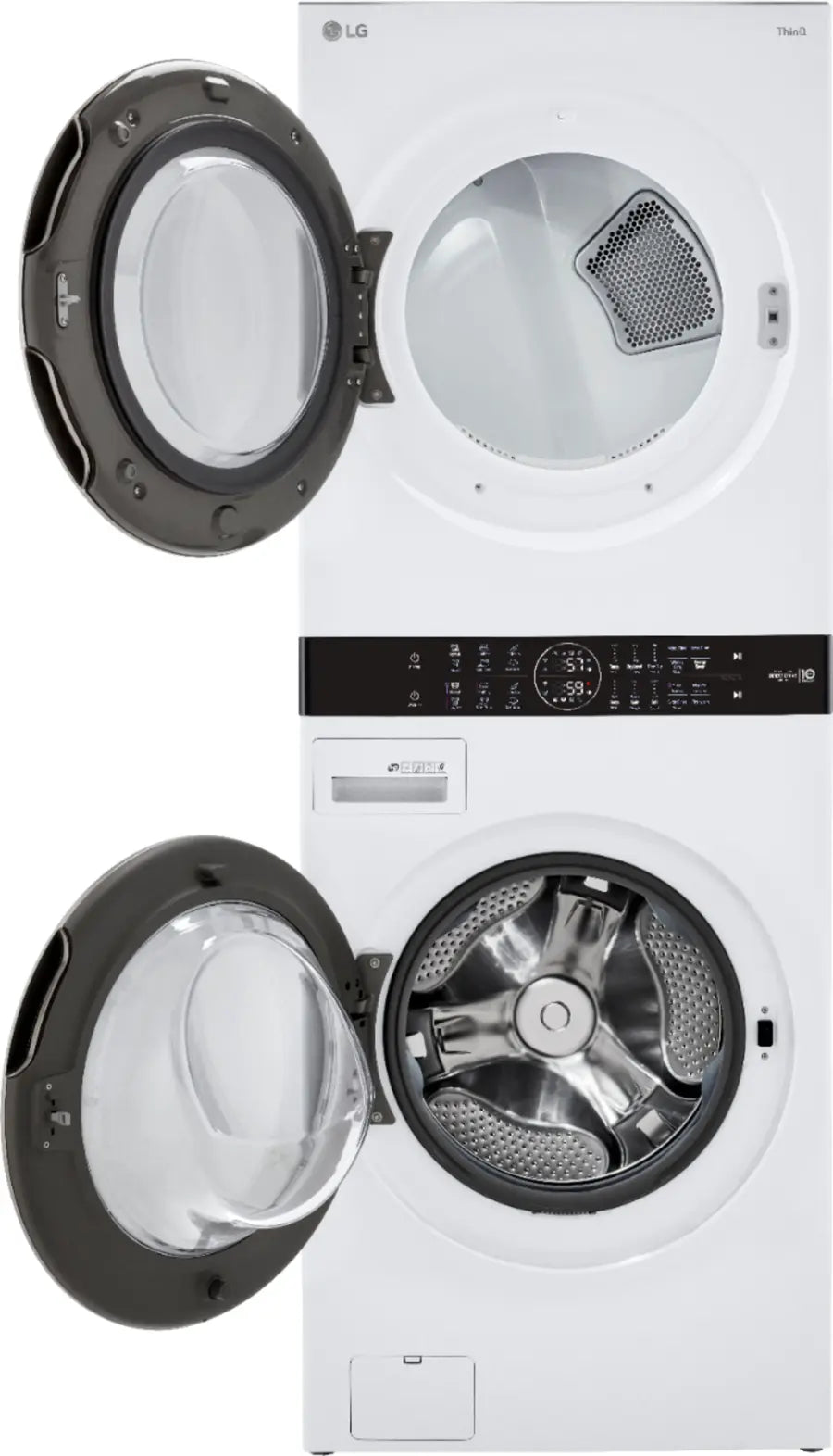 LG Front Load LG WashTower™ with Center Control™ 4.5 cu. ft. Washer and 7.4 cu. ft. Electric Dryer