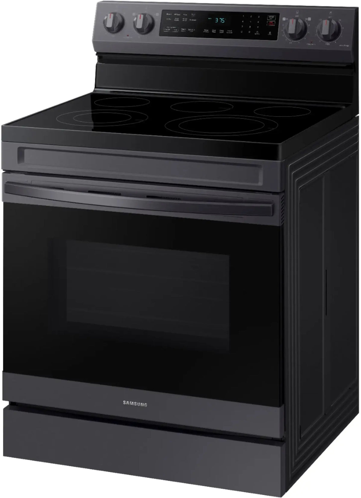 SAMSUNG NE63A6511SG/AA 6.3 cu. ft. Freestanding Electric Range with WiFi, No-Preheat Air Fry &amp; Convection - Black Stainless Steel