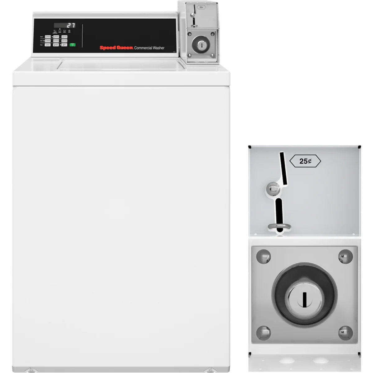 SPEED QUEEN TV6000WN  26 Inch Commercial Top Load Washer with 3.19 Cu. Ft. Capacity
