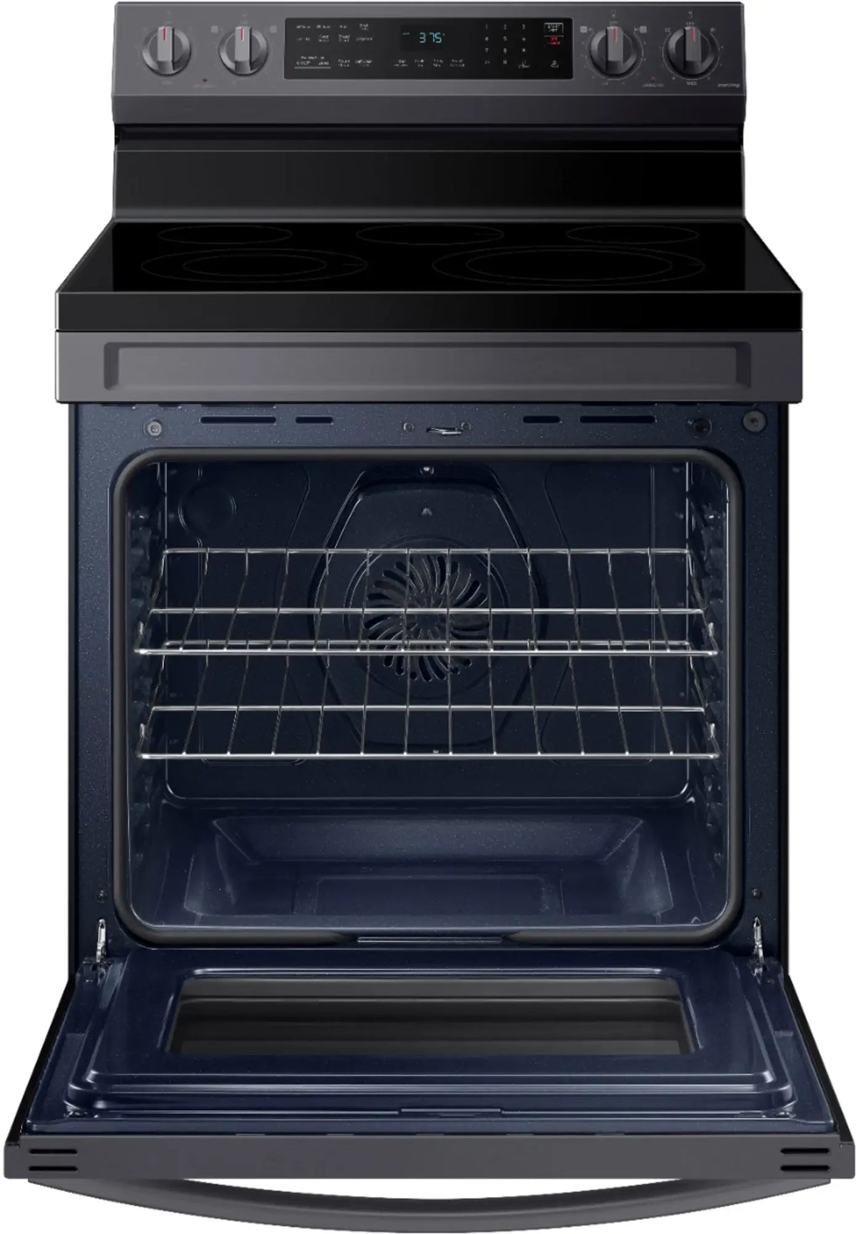 SAMSUNG NE63A6511SG/AA 6.3 cu. ft. Freestanding Electric Range with WiFi, No-Preheat Air Fry &amp; Convection - Black Stainless Steel
