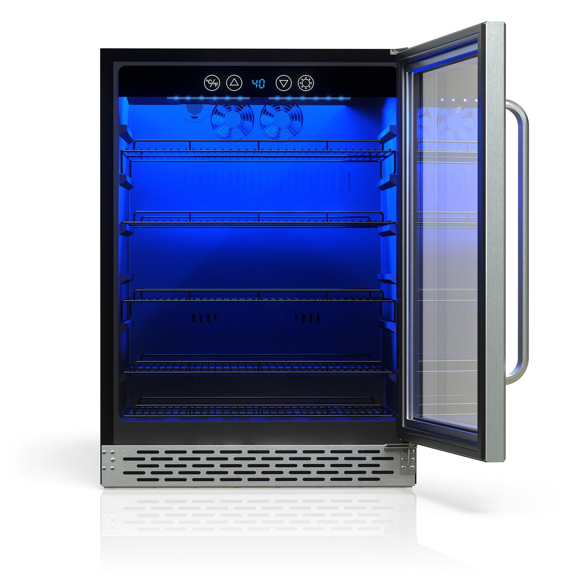 TCL TRV161BAS 161 Can Single Temperature Zone Built-In Beverage Cooler - Stainless