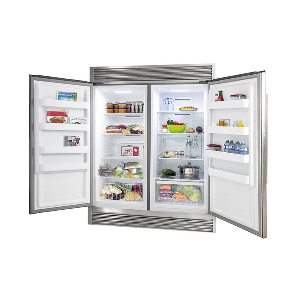 FORNO Rizzuto 2-Piece 56-Inch Convertible Refrigerator, 27.6 cu.ft. with Decorative Grill – 60-Inch Wide