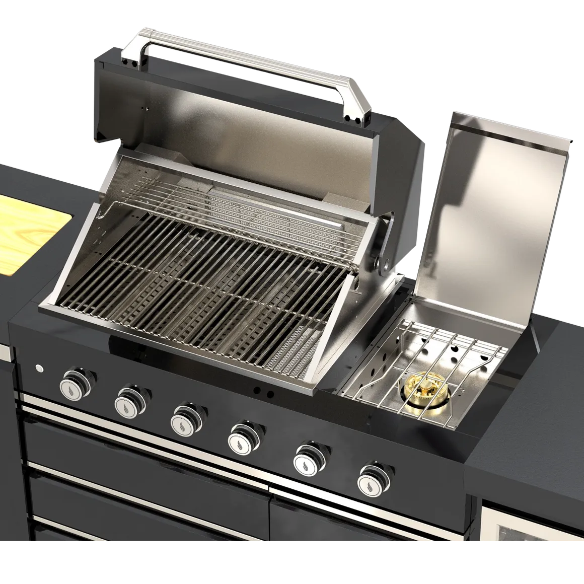 BROIL CHEF Yosemite 6 Burner Black S/S Suite