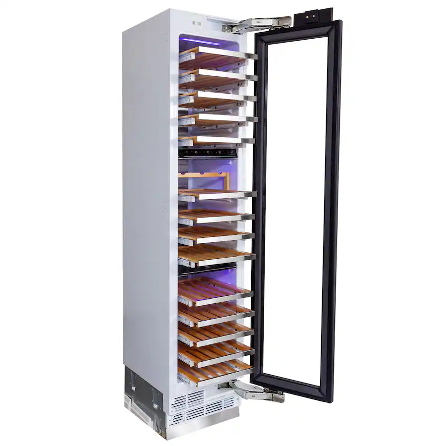 KUCHT K180W 18-in Built-in Panel Ready Three Zones Wine Cooler - Custom Panel Ready