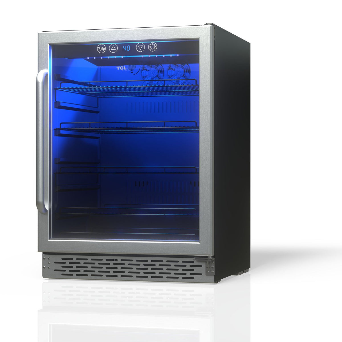 TCL TRV161BAS 161 Can Single Temperature Zone Built-In Beverage Cooler - Stainless