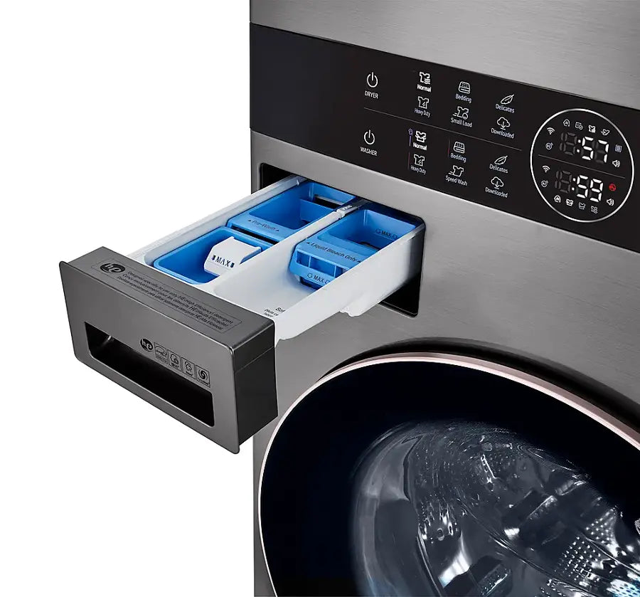 LG Front Load LG WashTower™ with Center Control™ 4.5 cu. ft. Washer and 7.4 cu. ft. Electric Dryer
