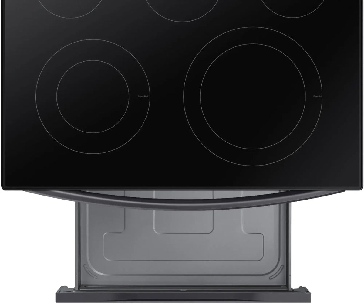 SAMSUNG NE63A6511SG/AA 6.3 cu. ft. Freestanding Electric Range with WiFi, No-Preheat Air Fry &amp; Convection - Black Stainless Steel