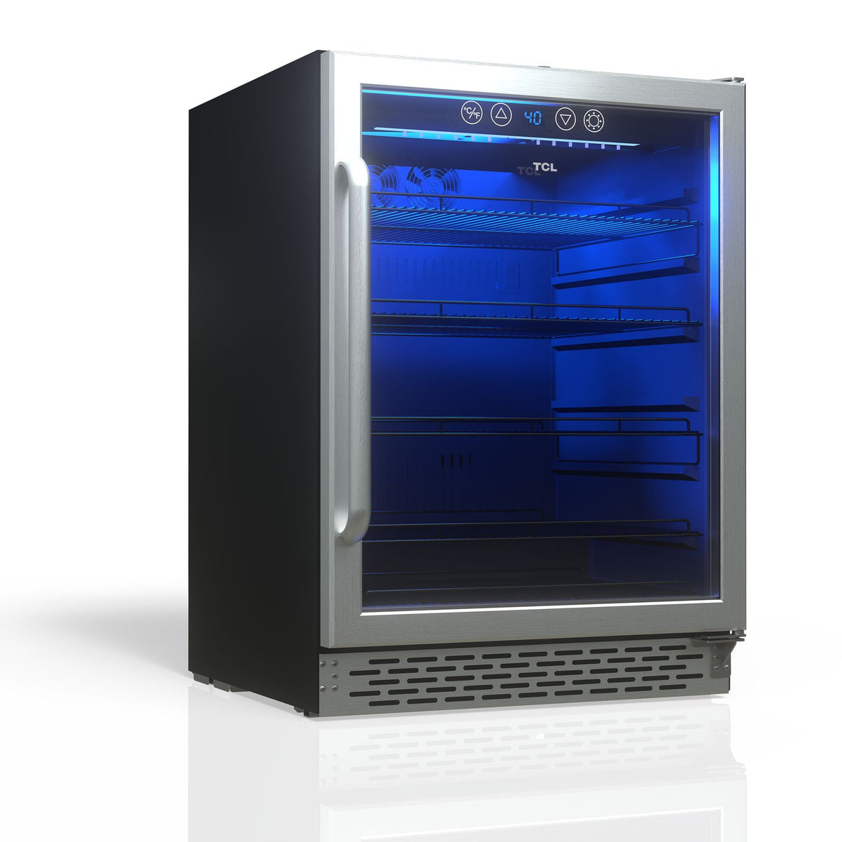 TCL TRV161BAS 161 Can Single Temperature Zone Built-In Beverage Cooler - Stainless