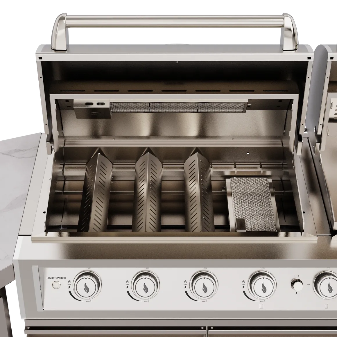 BROIL CHEF Yosemite 8 Burner Classic S/S Pizza Oven Modular Suite