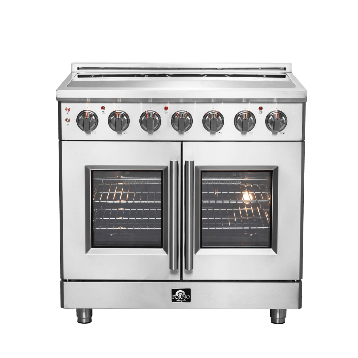 FORNO Massimo 36″ Freestanding French Door Electric Range