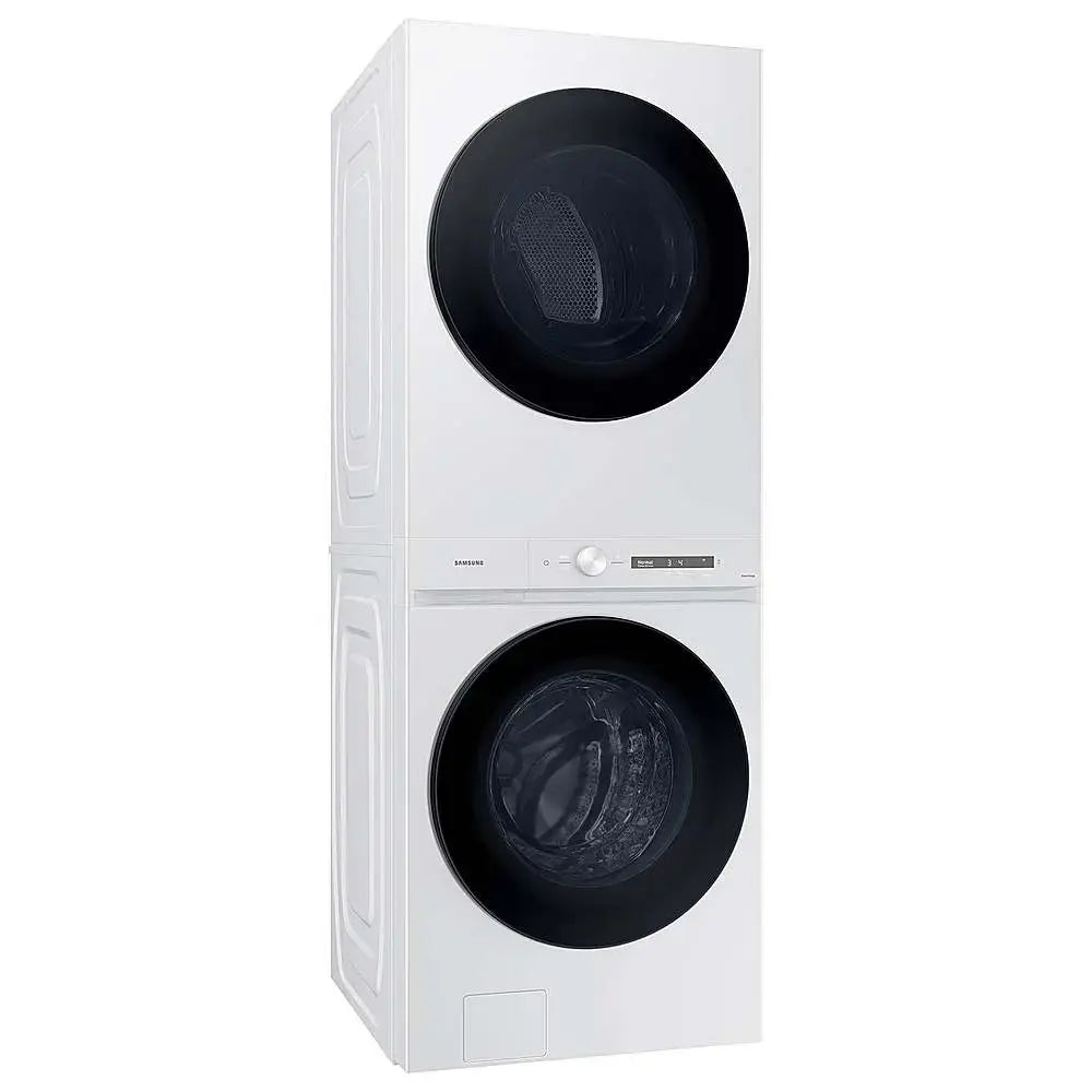 SAMSUNG WH46DBH100EWA3 Bespoke 4.6 cu. ft. AI Laundry Hub™ Washer &amp; Electric Dryer in White