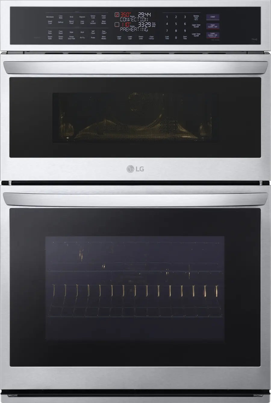 LG Smart Combination Wall Oven, True Convection, Air Fry, and Steam Sous Vide