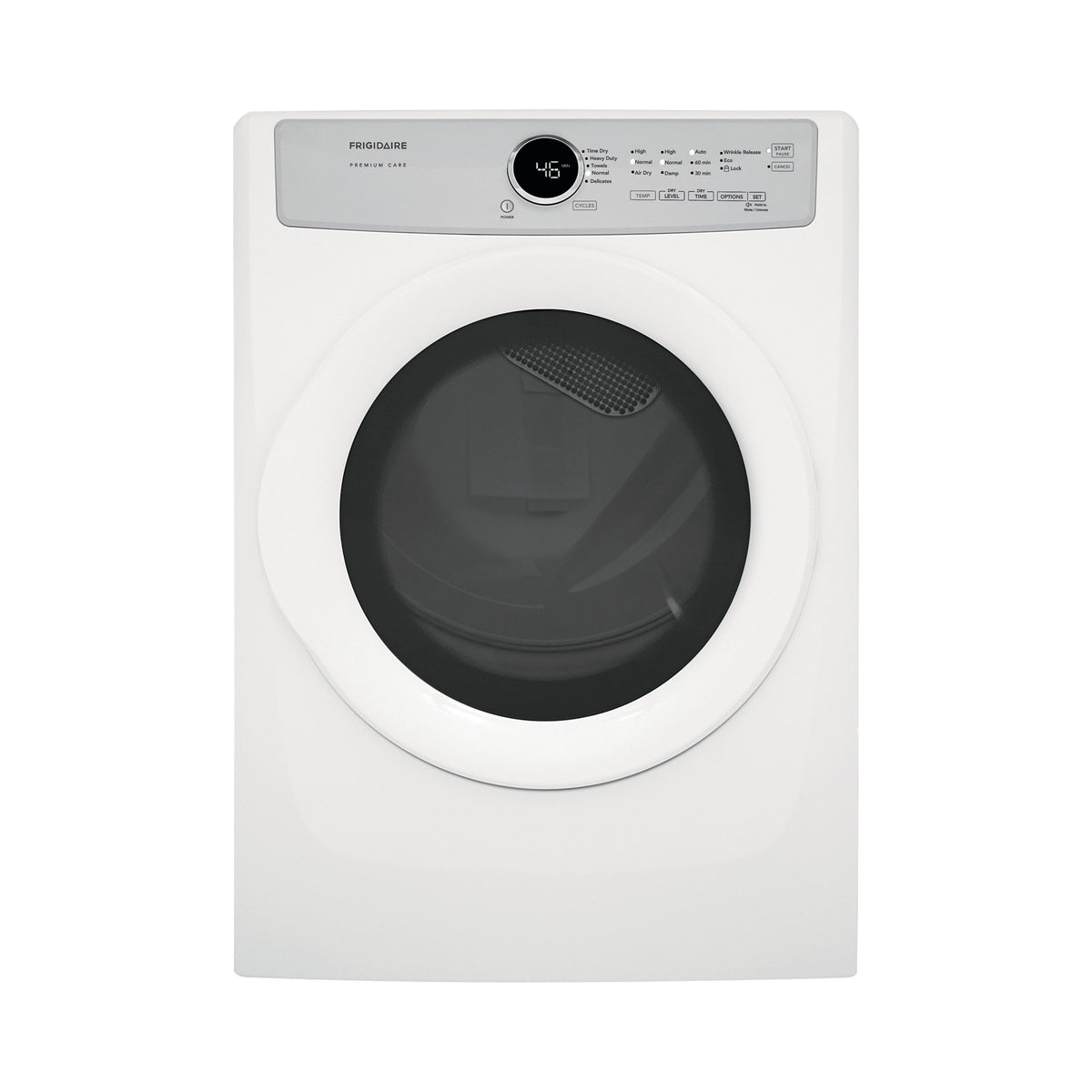 FRIGIDAIRE FDEX22E4EW FRONT LOAD ELECTRIC DRYER 8.0 CU FT