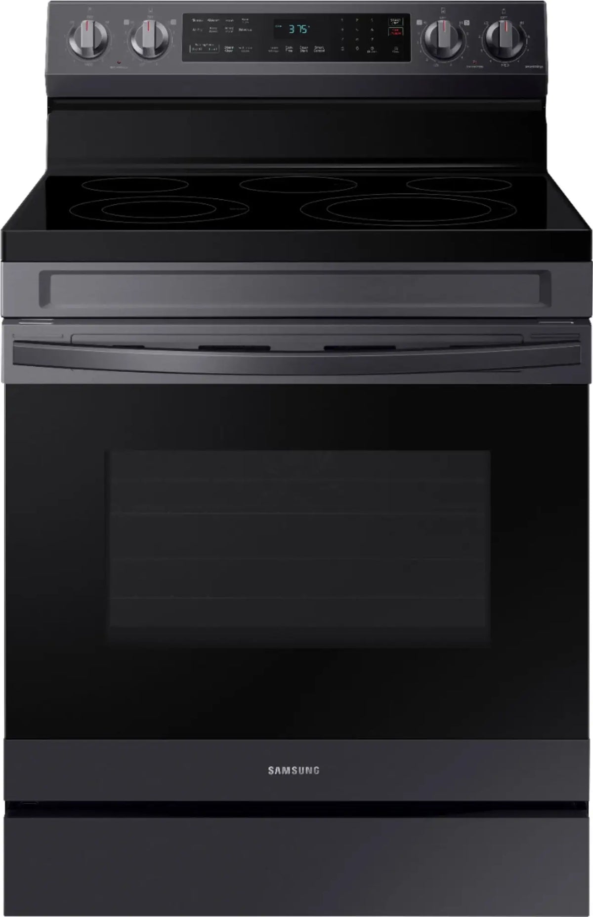 SAMSUNG NE63A6511SG/AA 6.3 cu. ft. Freestanding Electric Range with WiFi, No-Preheat Air Fry &amp; Convection - Black Stainless Steel