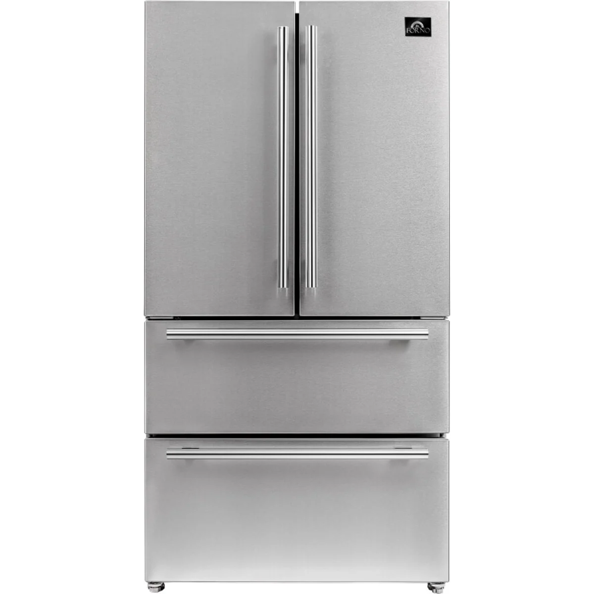 FORNO FFRBI1820-36S 36″ French Door 19.2 Cu.Ft. Stainless Steel Refrigerator