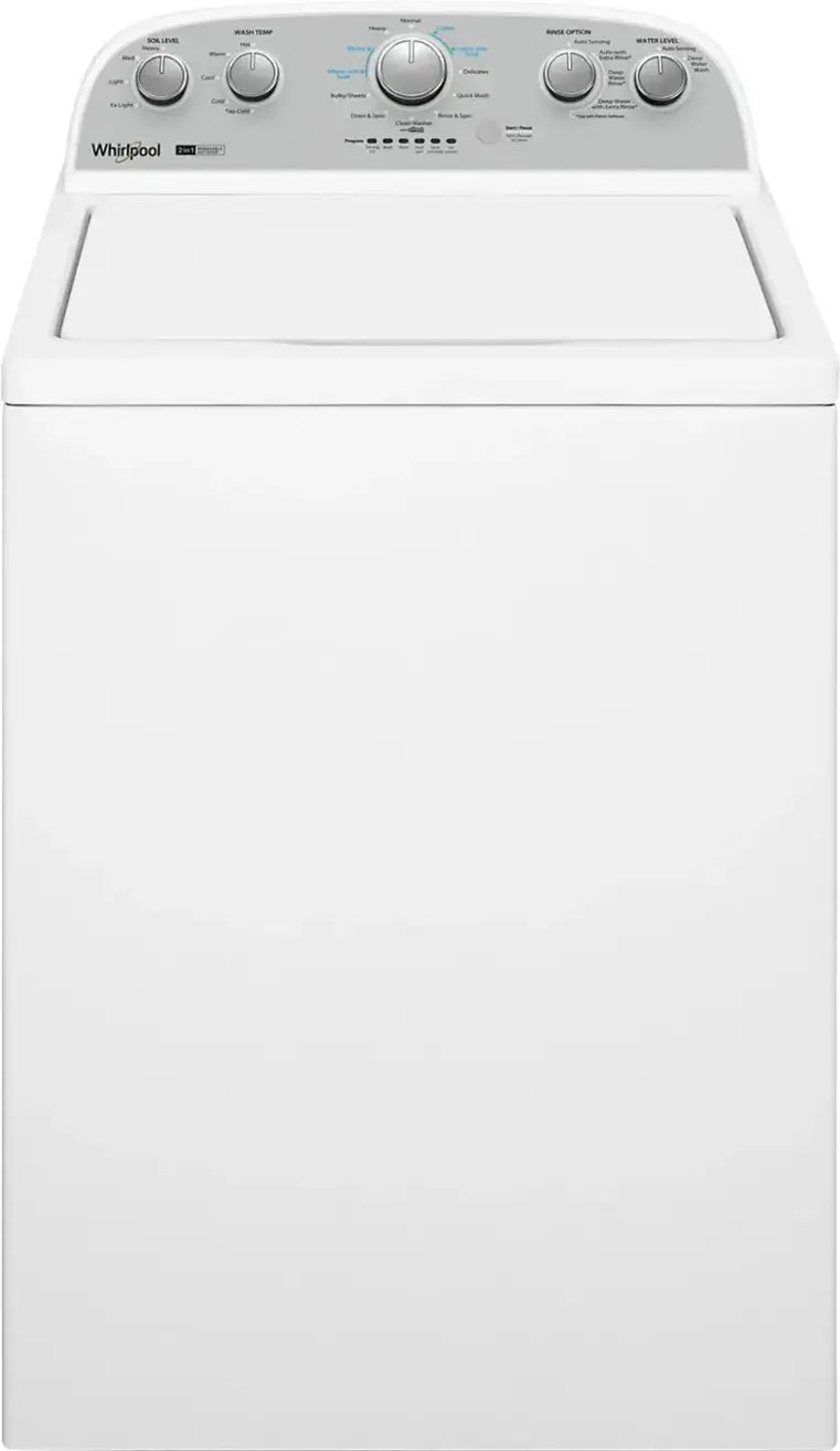 WHIRLPOOL WTW4957PW 3.8 Cu. Ft. Top Load Washer with 2 in 1 Removable Agitator