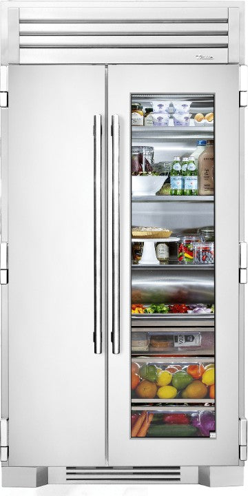 TRUE RESIDENTIAL TR-42SBS 42&quot; Side by Side Refigerator Stainless Glass