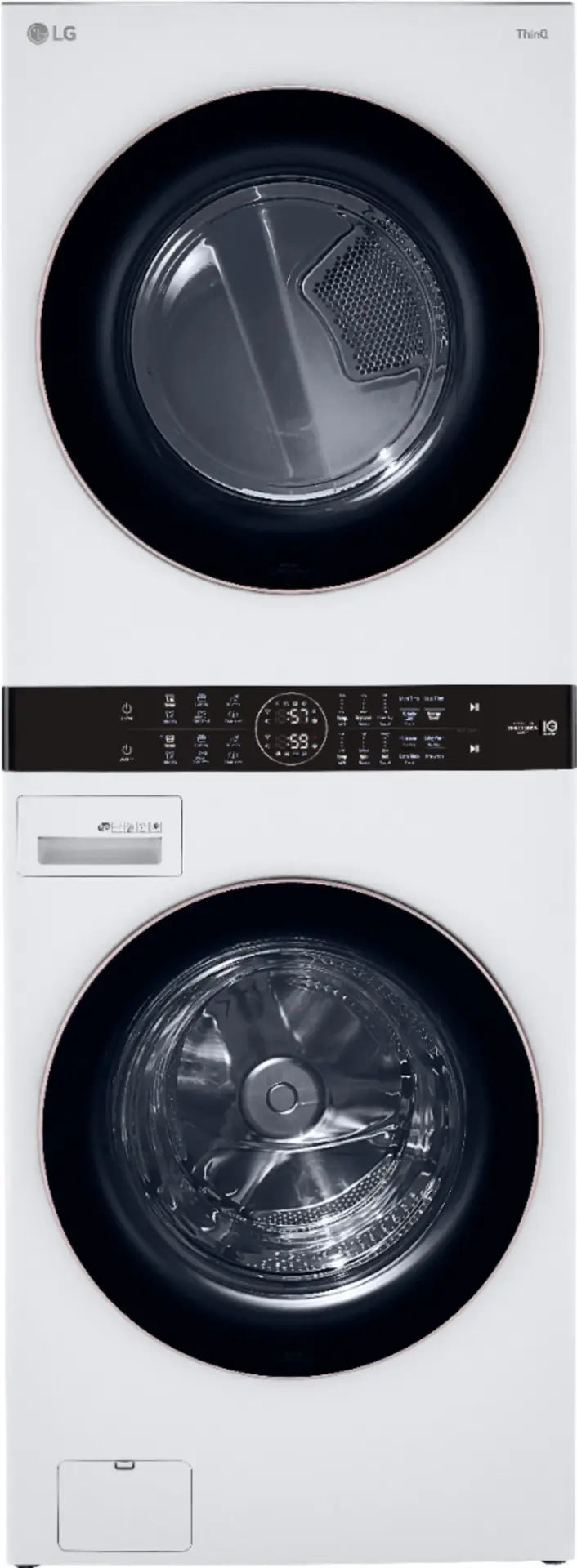LG Front Load LG WashTower™ with Center Control™ 4.5 cu. ft. Washer and 7.4 cu. ft. Electric Dryer