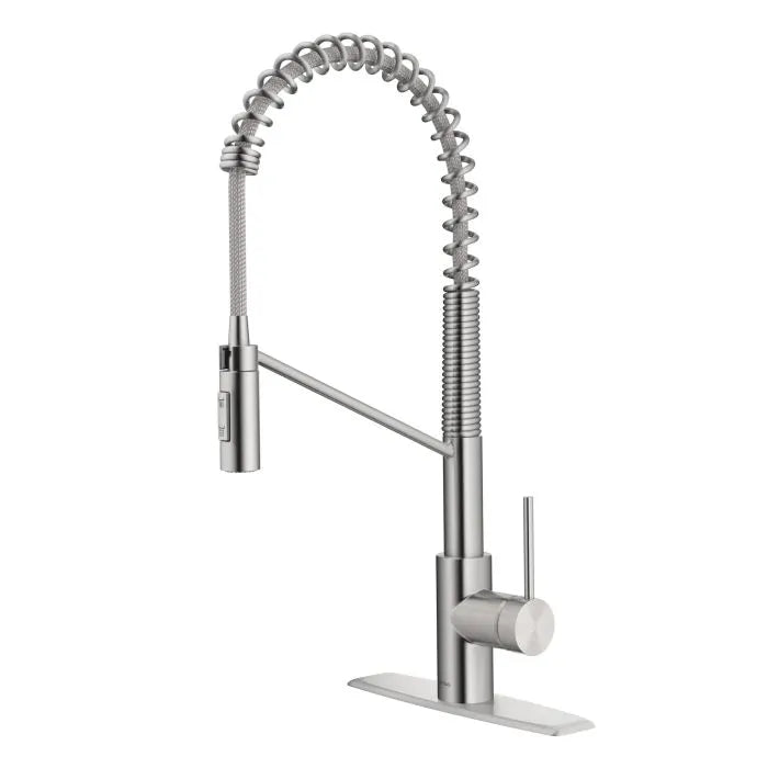 KRAUS KPF-2631SFS Oletto™ Commercial Style Pull Down Kitchen Faucet in Stainless Steel