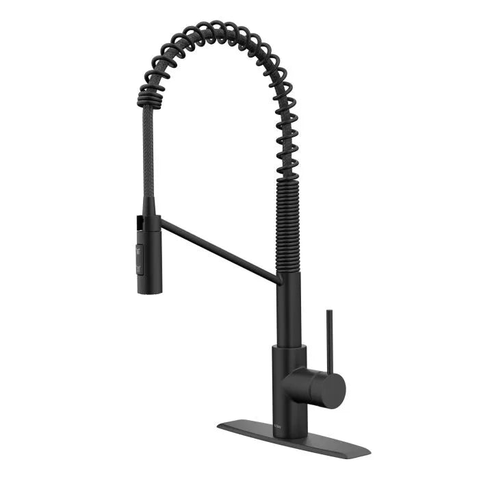 KRAUS KPF-2631MB Oletto™ Commercial Style Pull Down Kitchen Faucet in Matte Black