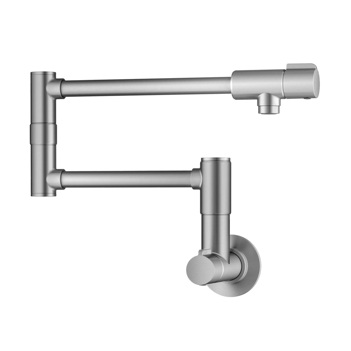 KRAUS KPF-5003SFS Bolden 2 Handle Wall Mount Pot Filler in Spot-Free Stainless Steel