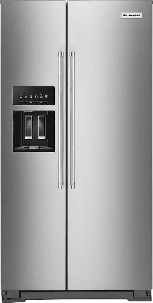 KITCHENAID KRSF705HPS Side-by-Side Refrigerator with Exterior Ice and Water