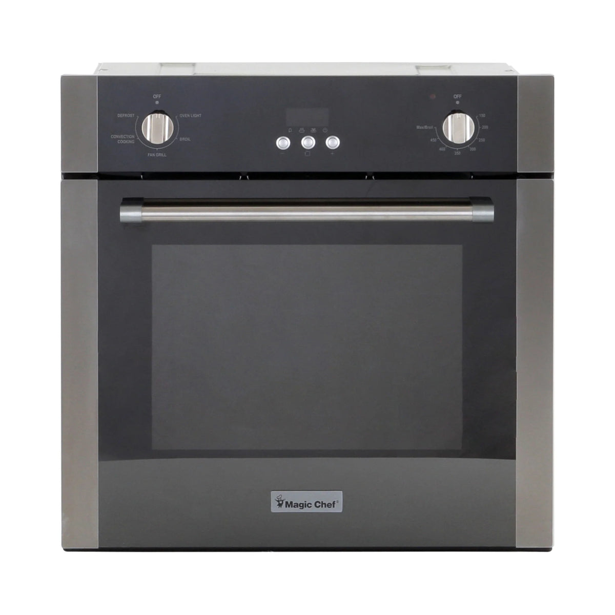 MAGIC CHEF 2.2 cu. ft. Single Electric Wall Oven with Convection in Stainless Steel
